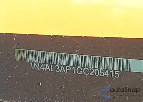 2016 Nissan Altima 2.5 Sr from USA, damaged, VIN 1N4AL3AP1GC205415